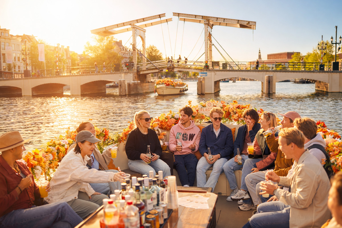 Luxe rondvaart (60 minuten) door Amsterdam