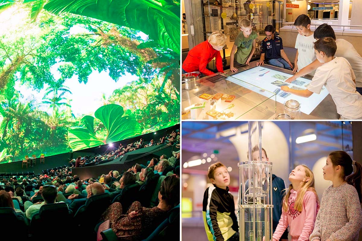 Entreeticket Museon-Omniversum, inclusief 1 grootbeeldfilm