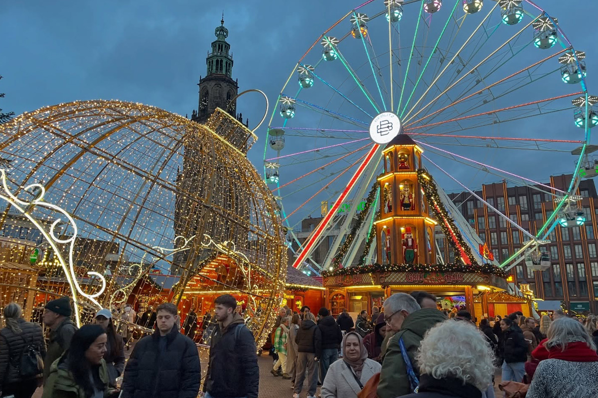 Schaatsen Winterstad Groningen + consumpties + entree reuzenrad en trein