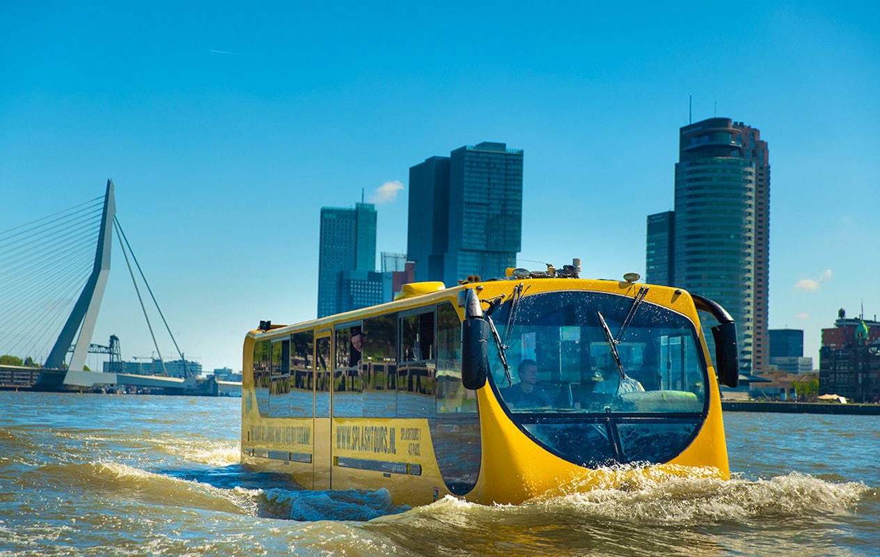 60 minuten durende stadstour Splashtours Rotterdam
