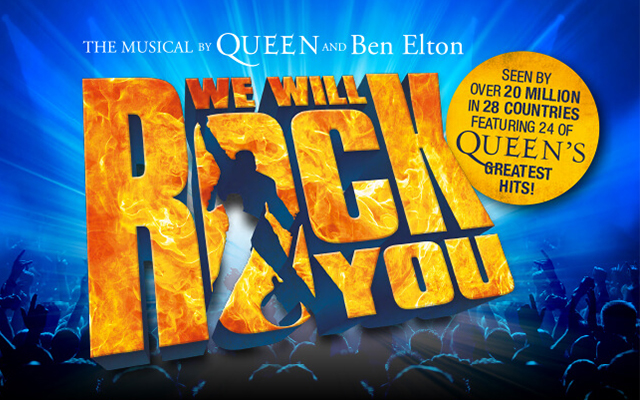 Beleef de spectaculaire rockmusical We Will Rock You, een ode aan Queen!