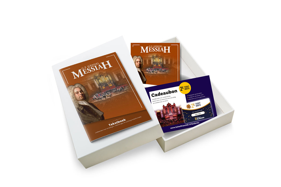 Ticket kerstcompositie Messiah - G.F. Händel (locatie naar keuze)