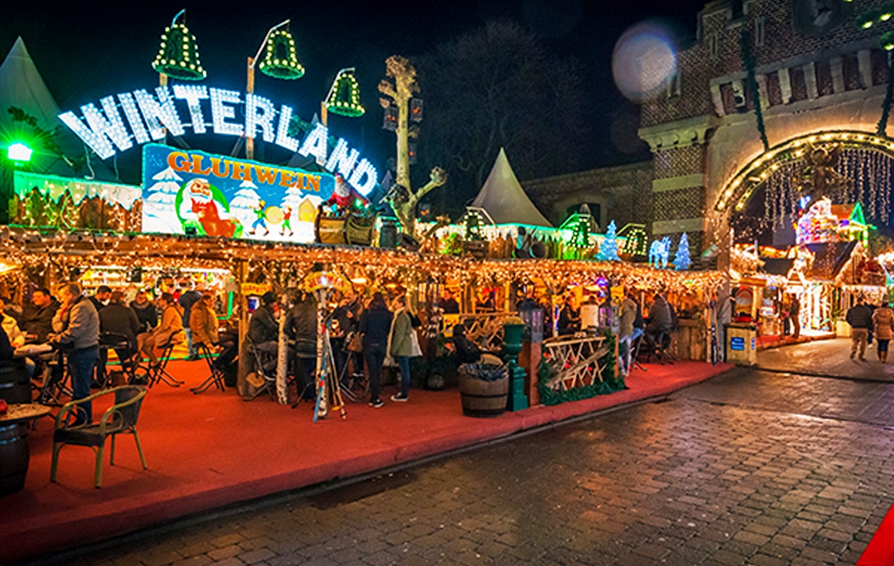 Schaatsen, 2 drankjes + entree Grand Carrousel Winterland Hasselt