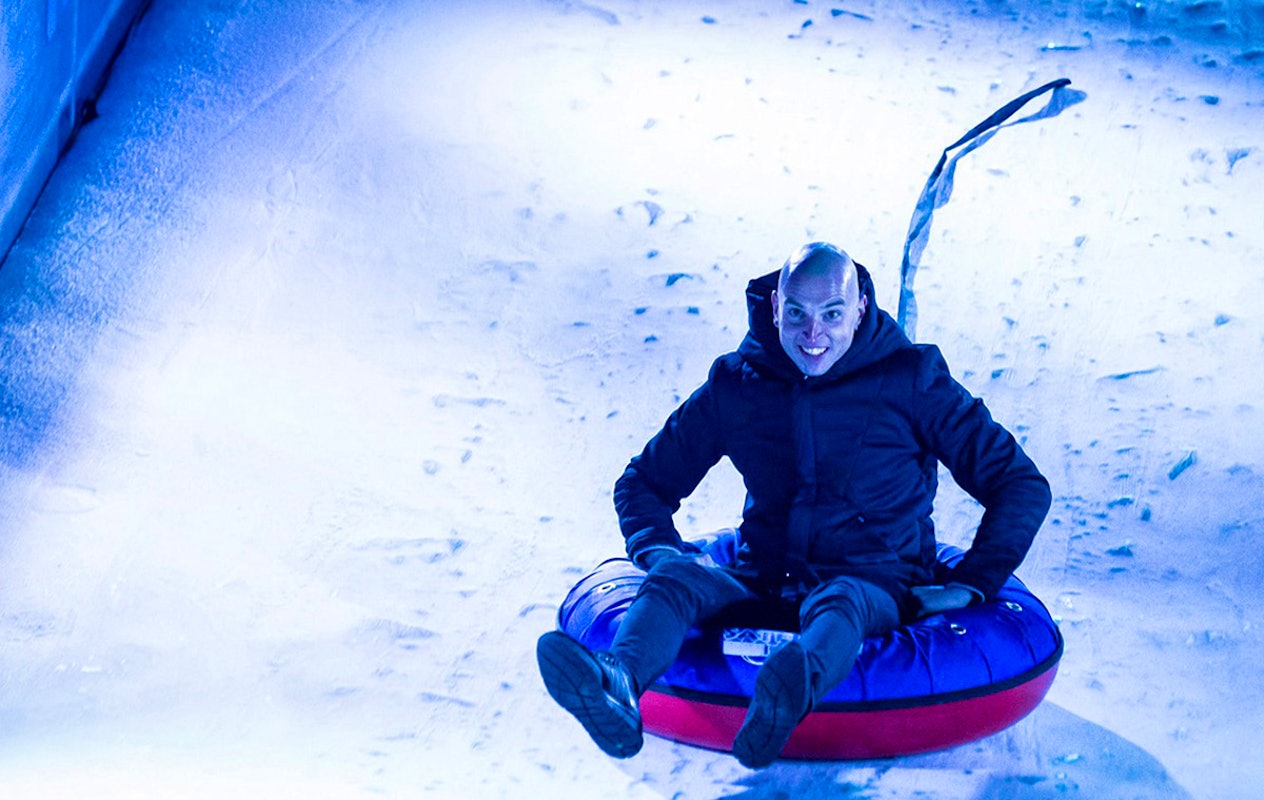 Magic Wintergolf + 2 keer glijden + drankje bij Wintertijd Heerlen