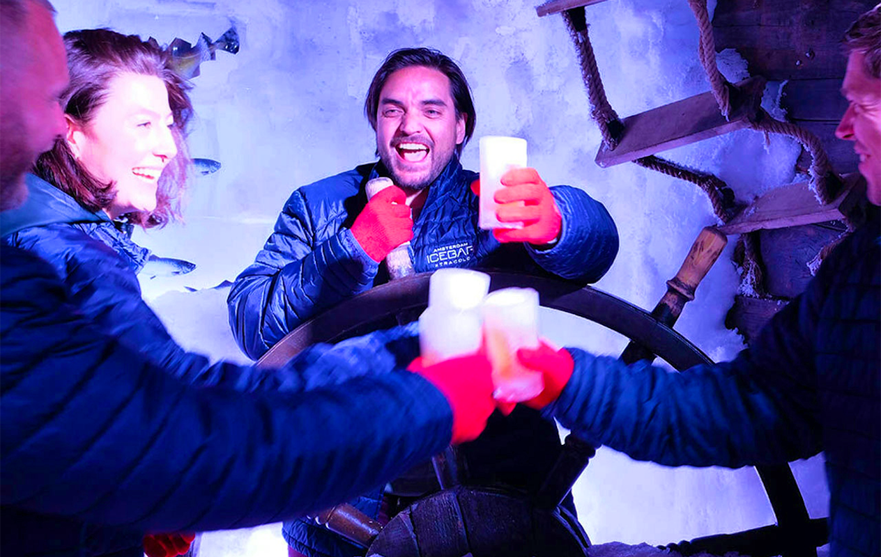 Entreeticket Amsterdam Icebar, inclusief 3 drankjes