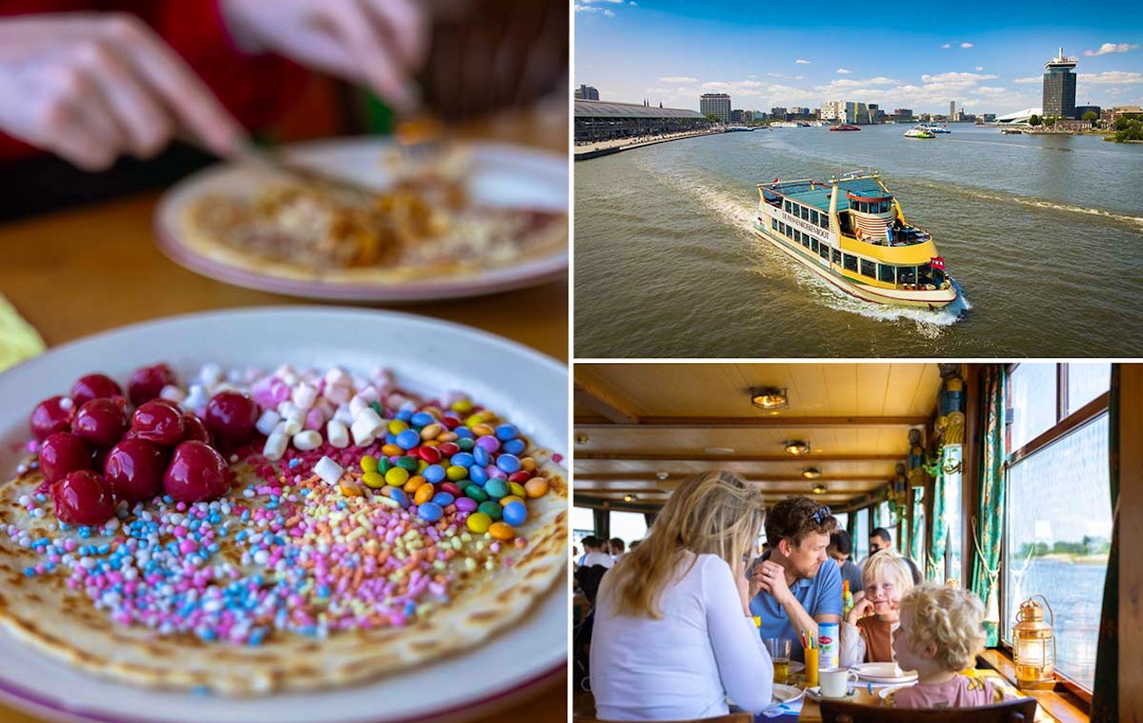 Rondvaart + onbeperkt pannenkoeken Pannenkoekenboot