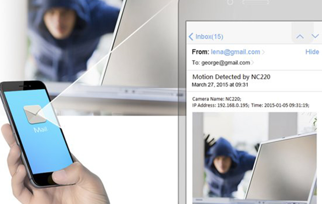 Dag en nacht zicht met de TP-Link cloud NC220 camera