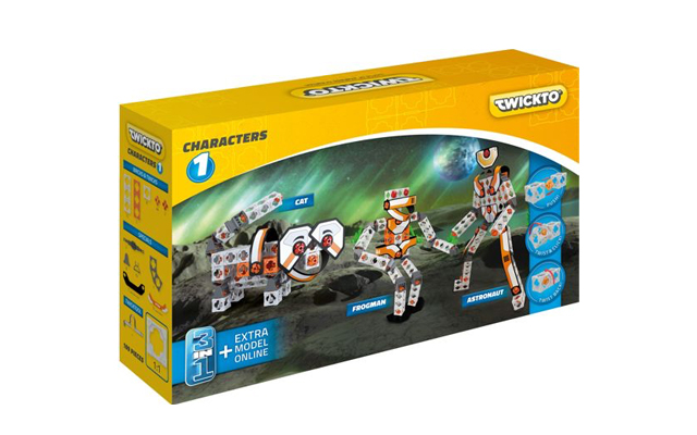 Bouw verschillende karakters met het Twickto Characters #1 bouwpakket