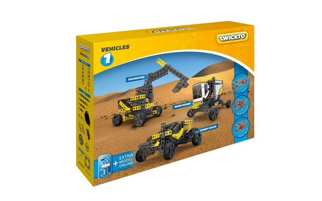 Bouw stoere voertuigen met het Twickto Vehicles #1 bouwpakket - 338 delig 