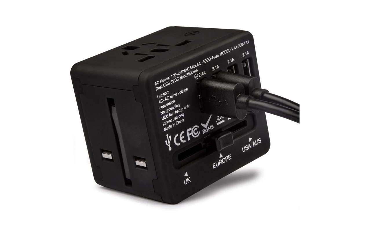 Adapter mondial universel avec 4 ports USB