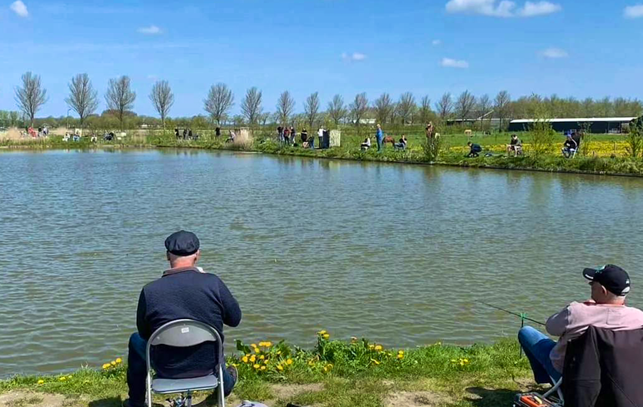 Hele dag vissen + materiaalhuur bij Koi, Vijver & Fishing