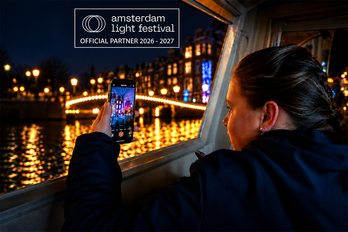 Volwassene ticket rondvaart Amsterdam Light Festival