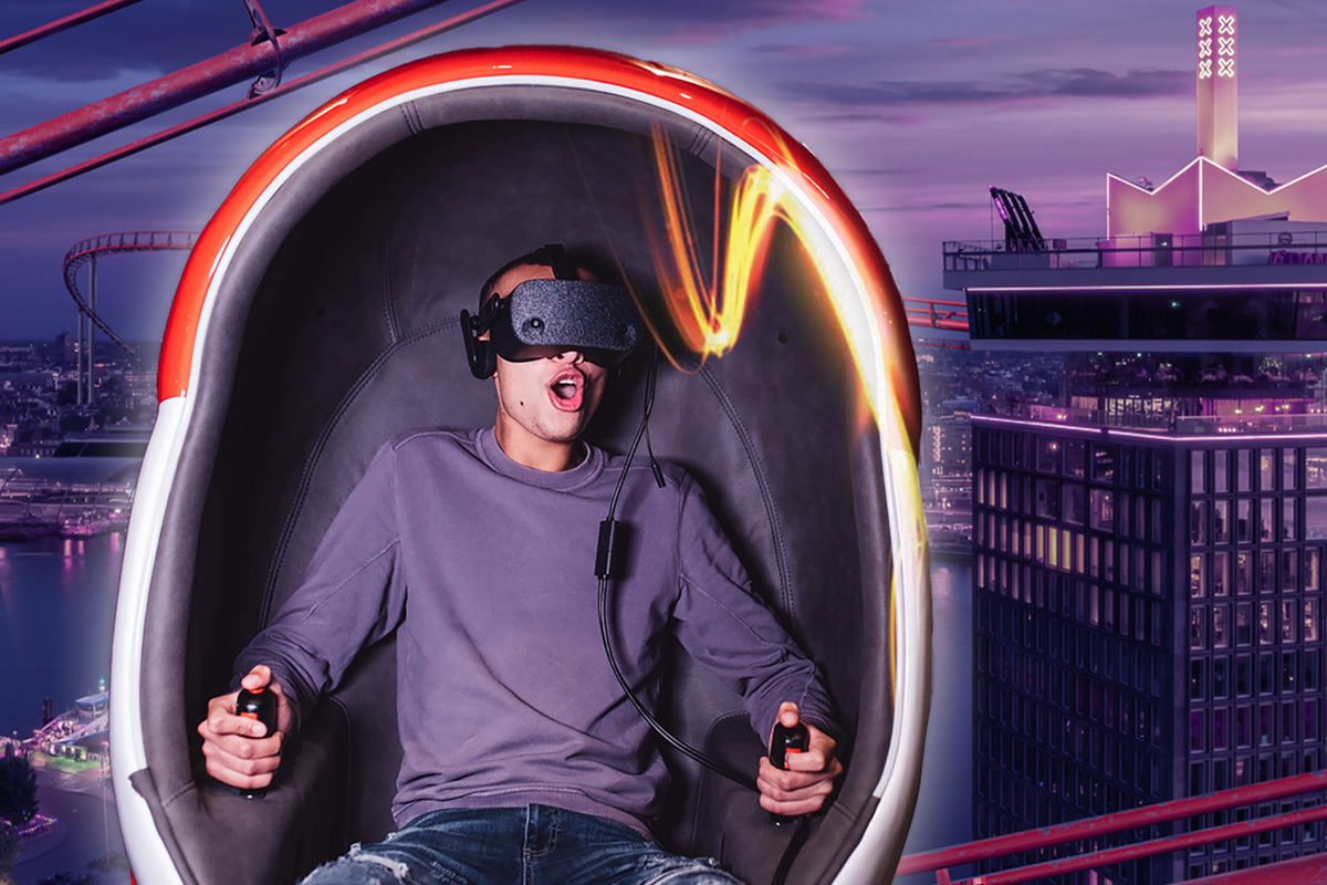 Ultimate Amsterdam VR Ride + drankje bij A'DAM VR