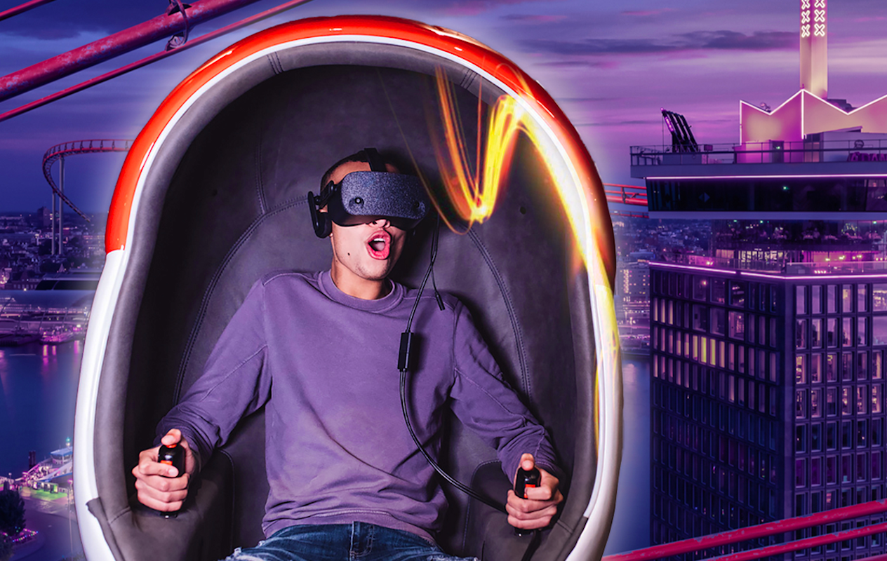Ultimate Amsterdam VR Ride + drankje bij A'DAM VR