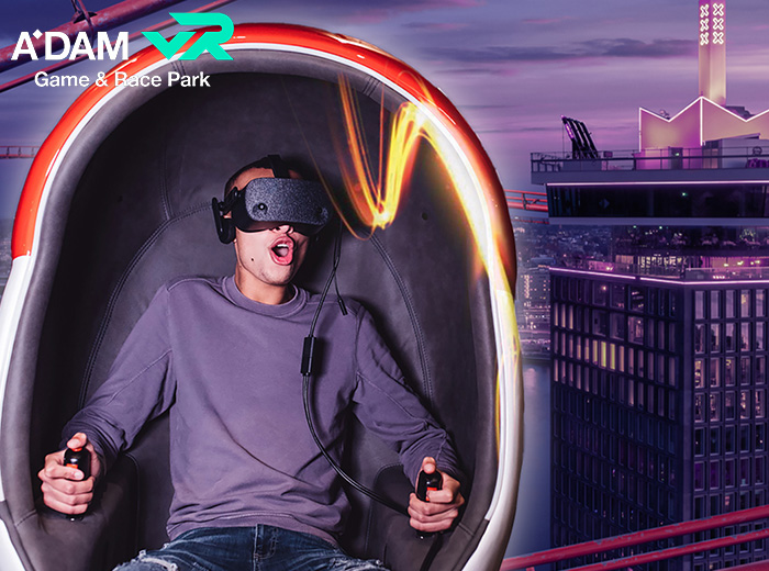Ultimate Amsterdam VR Ride + drankje bij A'DAM VR