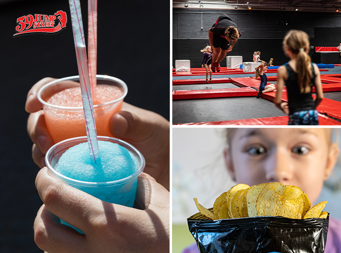 Free jumping + a bag of crisps and lemonade or a slush puppy