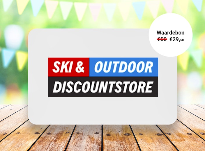 Waardebon t.w.v. €50 te besteden bij Ski & Outdoor Discountstore