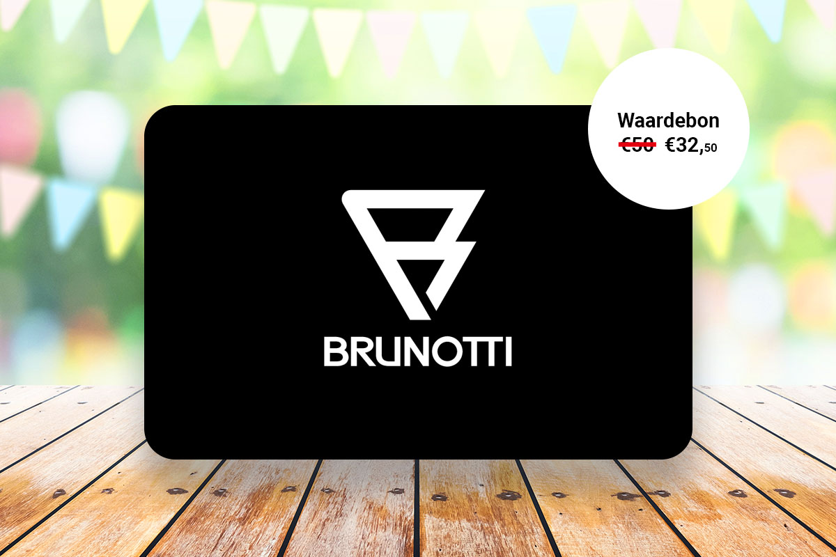 Waardebon t.w.v. €50 te besteden bij Brunotti