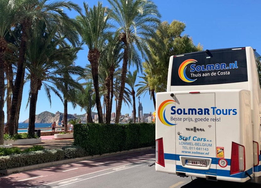 Waardebon t.w.v. €100,- voor busreizen incl. verblijf in Spanje