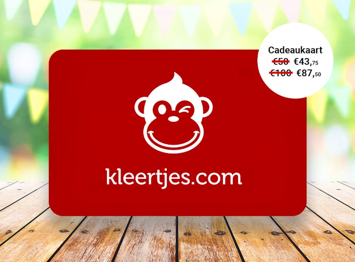 kleertjes.com cadeaukaart t.w.v. €50 of €100