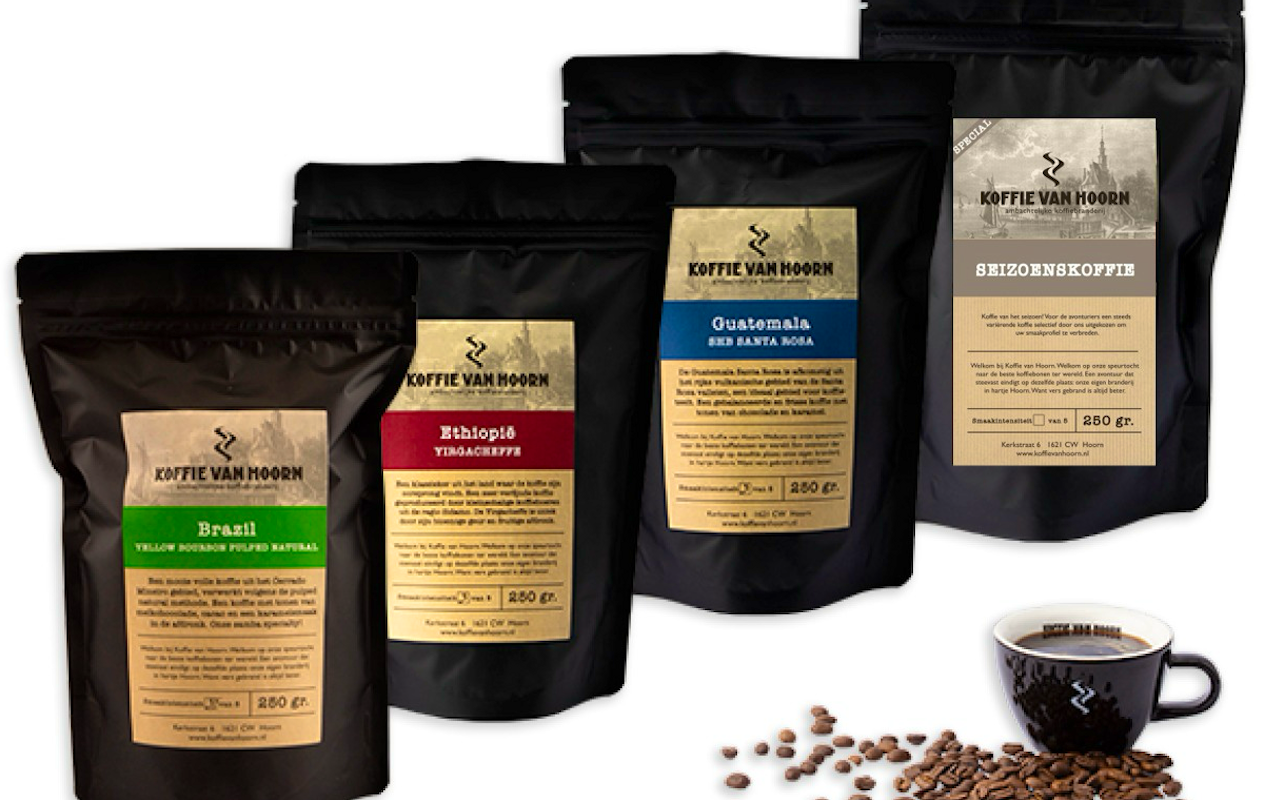 Waardebon voor de webshop van Koffie van Hoorn