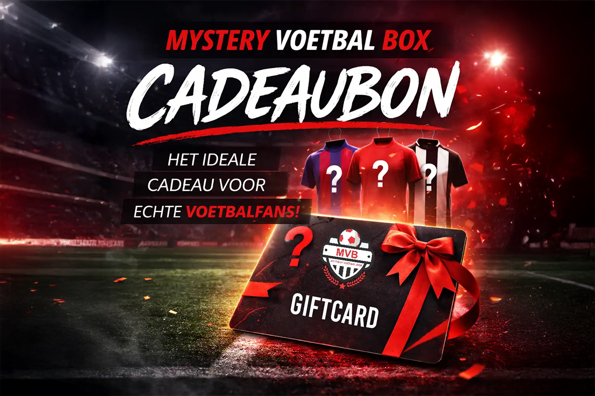 Bon cadeau d’une valeur de 50 € ou 100 € à dépenser chez Mystery Voetbal Box