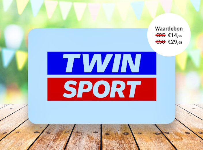 Waardebon t.w.v. €25 of €50 te besteden bij Twin Sport