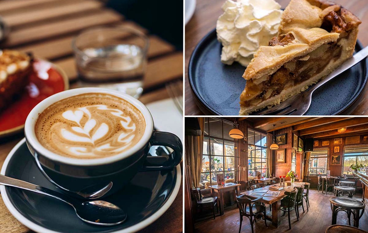 Koffie of thee + appeltaart bij De Volendammer