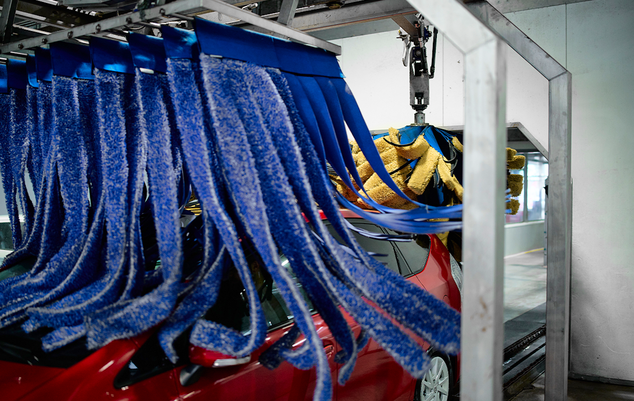 Wasbeurt bij UP Carwash