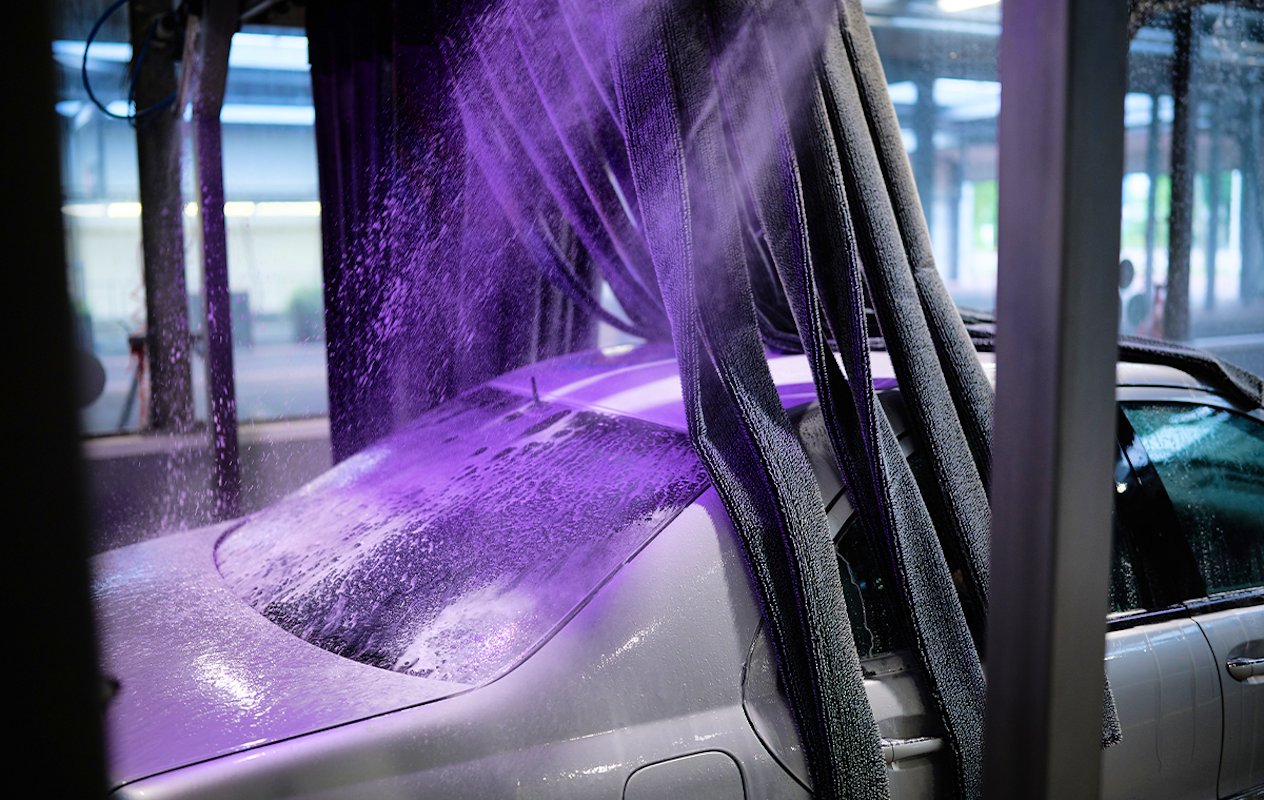 Wasbeurt bij UP Carwash