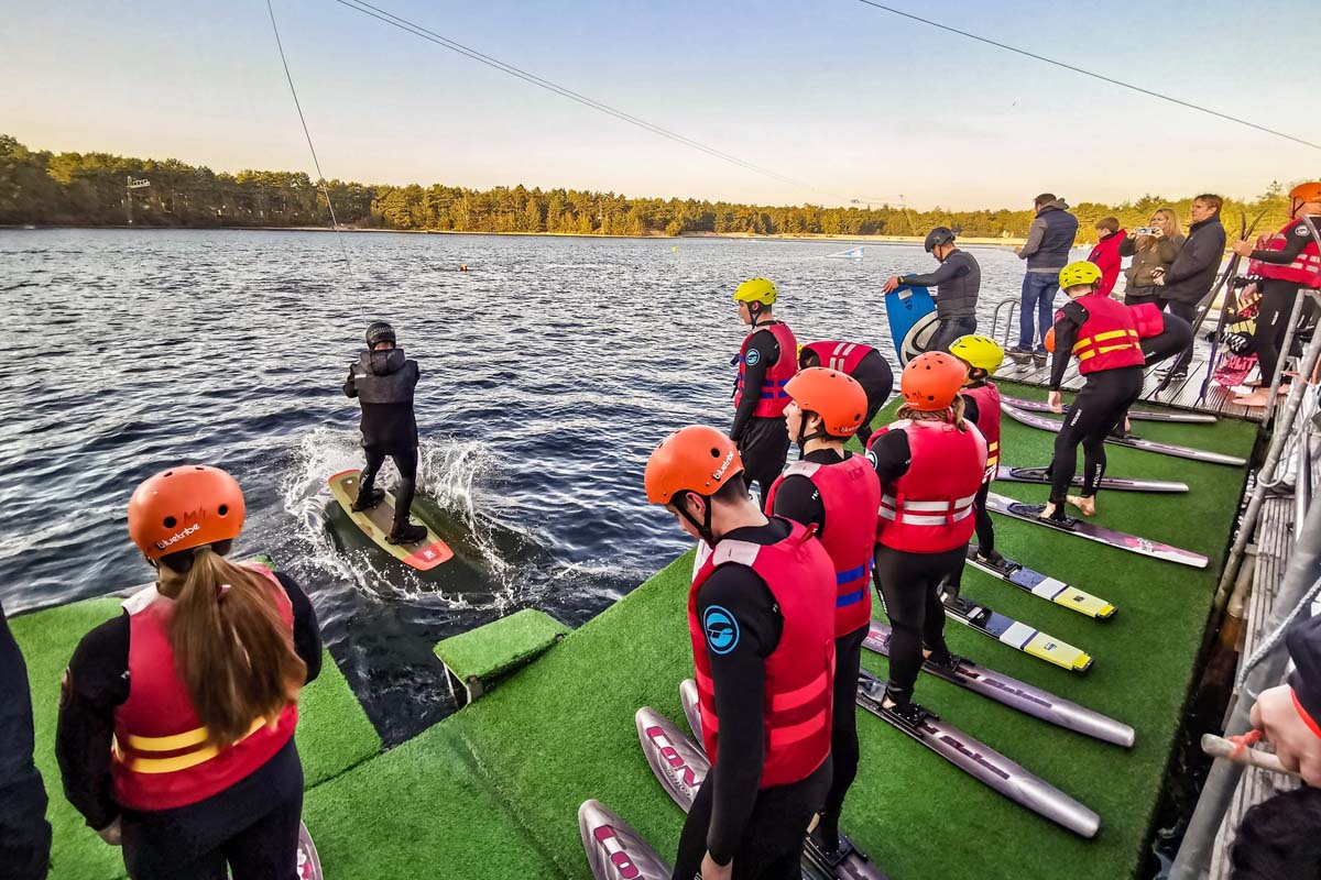 1,5 uur waterskiën bij Waterskicentrum de Vossemeren