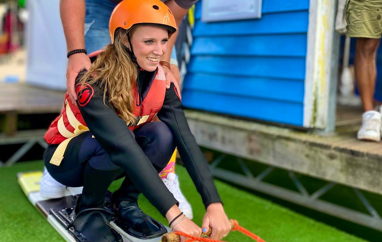 1,5 uur waterskiën bij Waterskicentrum de Vossemeren