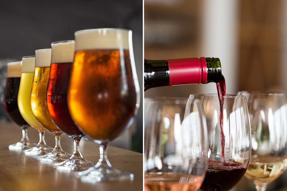 Wijn of bier proeverij bij Mitra De Nieuwe Bourgondiër 