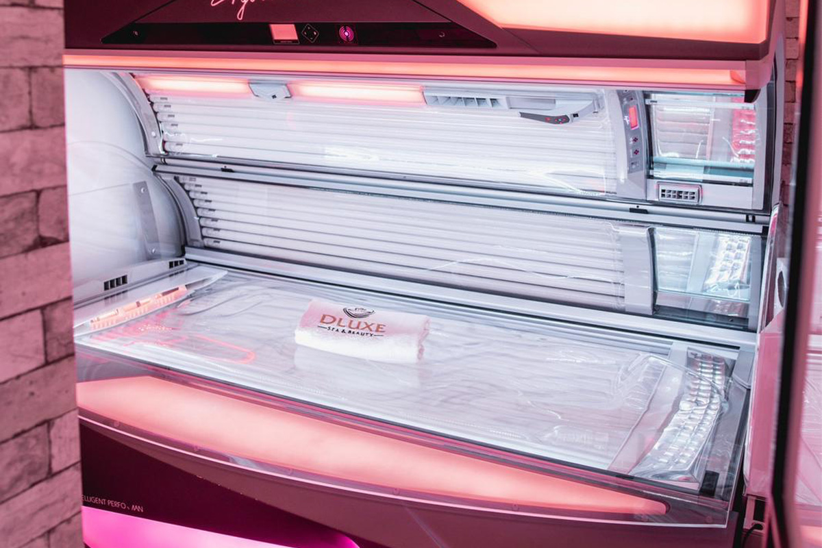 Zonnebanksessie bij Dluxe Spa & Beauty