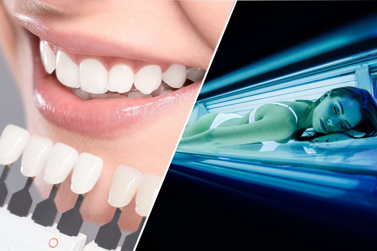 Zonnebanksessie + tanden bleken bij Magic Sun